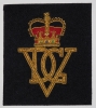 Blazer badge - 5th Royal lnniskilling Dragoon Guards, Black with wire design